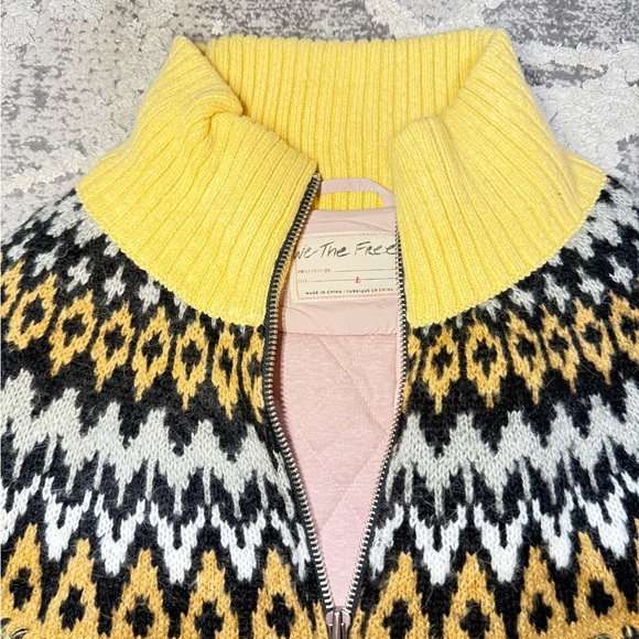 We The Free Riley Swit Fringe Knit Bomber Jacket - Picture 7 of 9